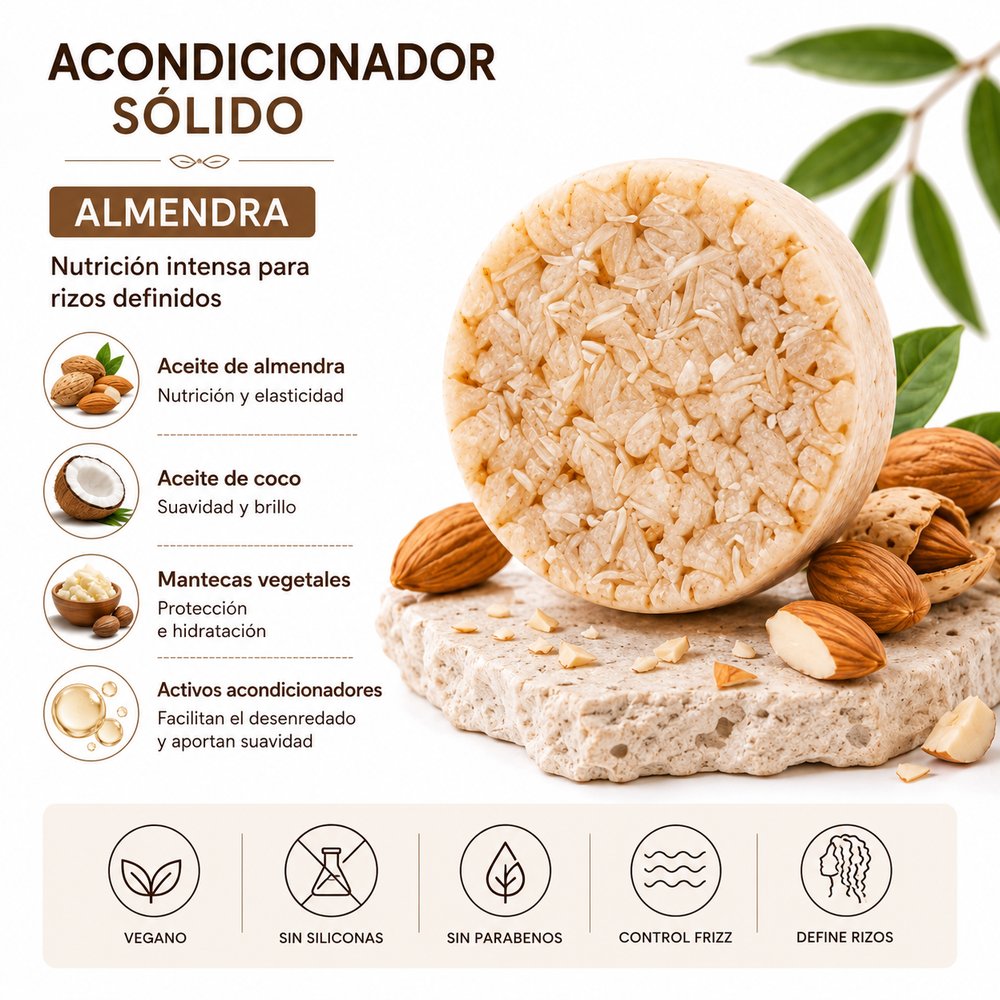 Acondicionador Sólido Aceite de Almendra