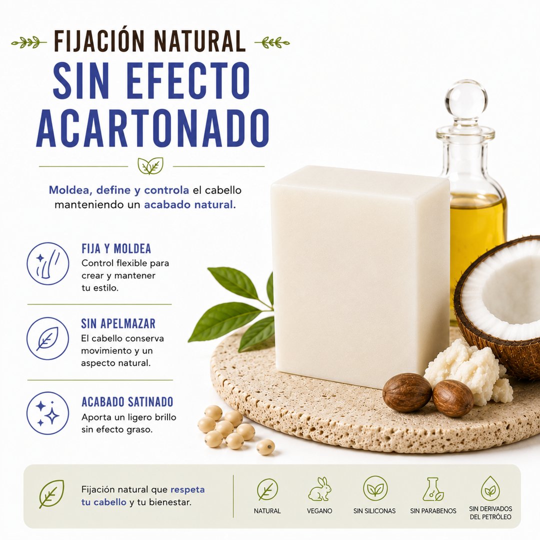 Cera de Peinado Sólida Natural