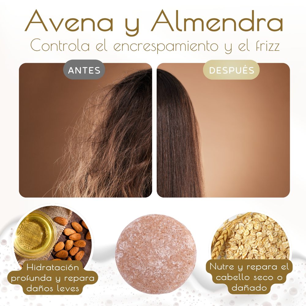 Champú Sólido Avena y Almendra