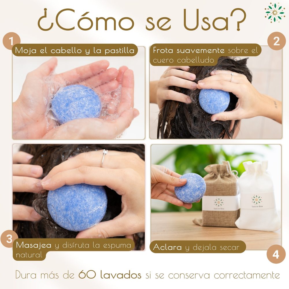 Champú Sólido Índigo y Lavanda