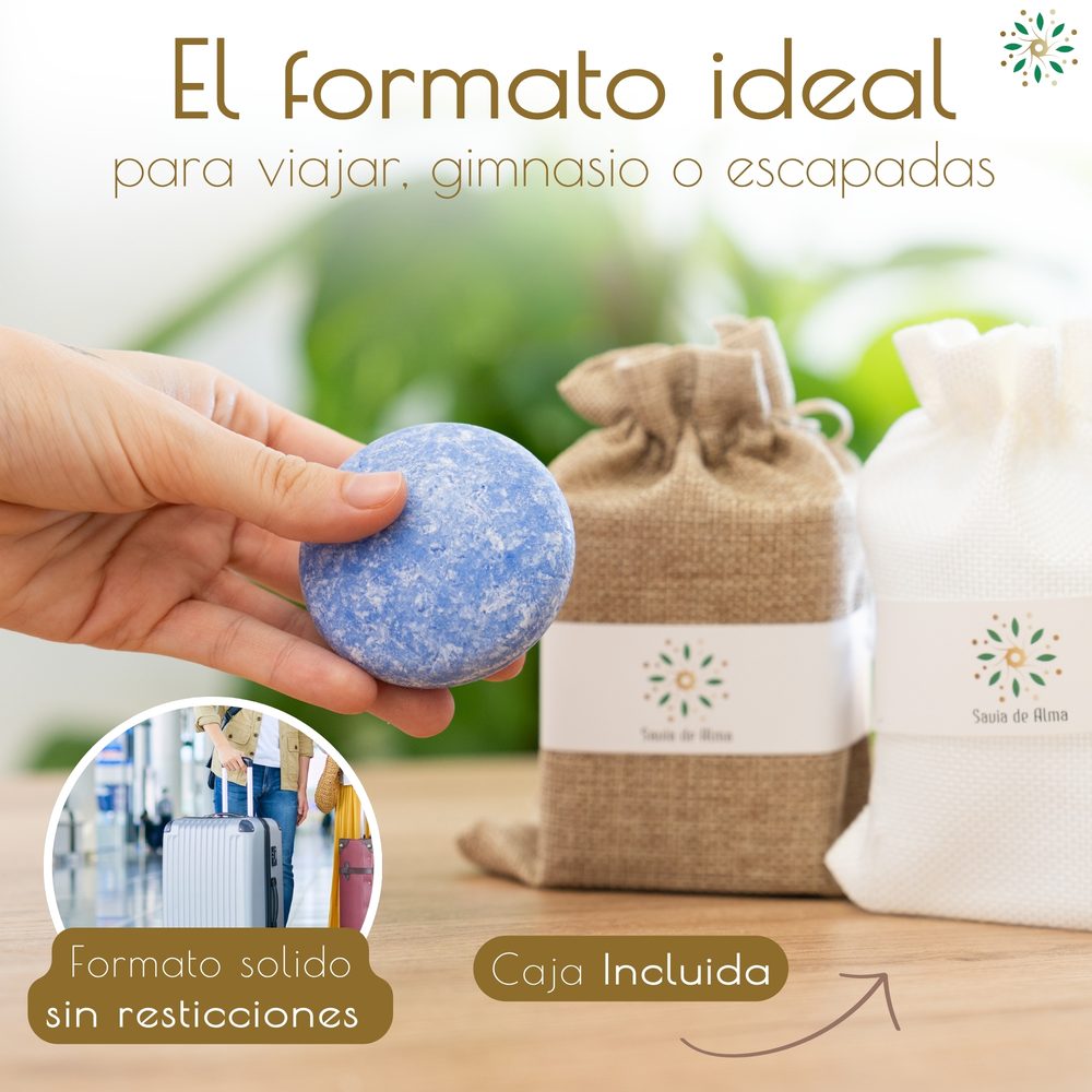 Champú Sólido Índigo y Lavanda