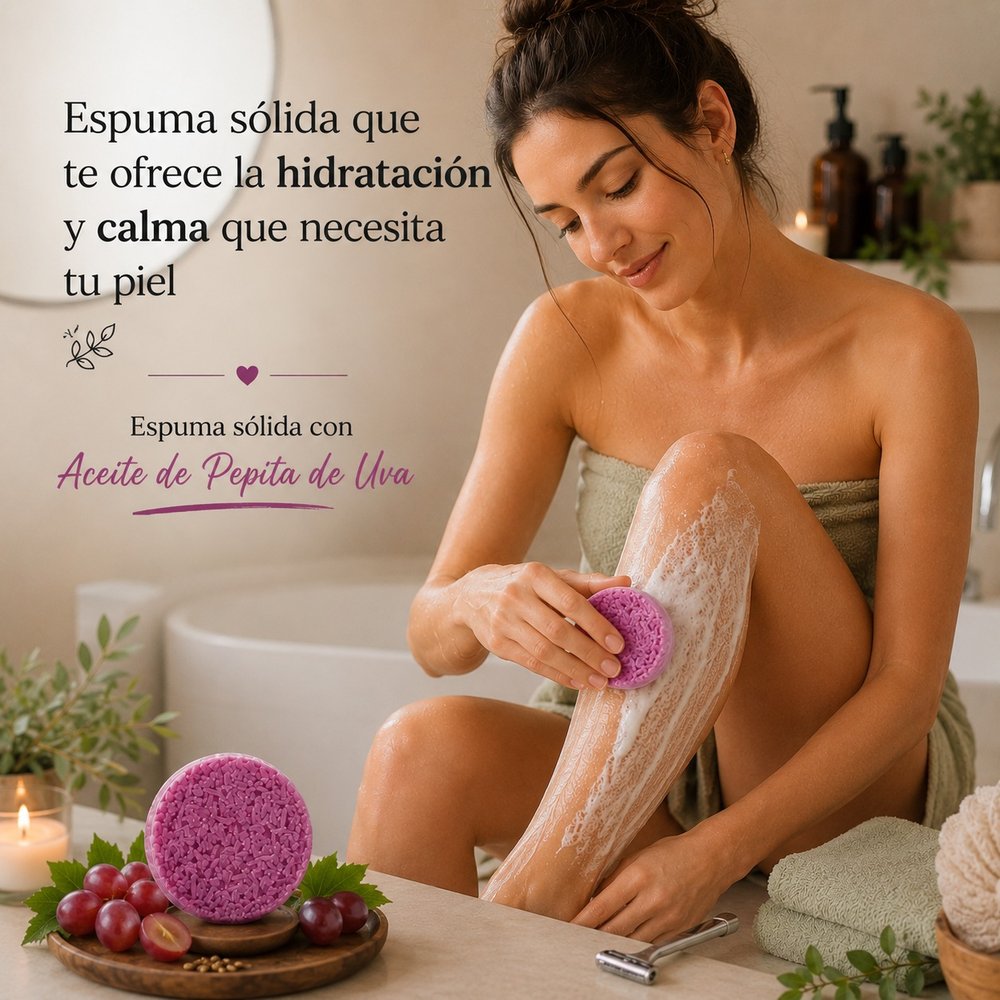 Espuma Sólida Depilación Pepita de Uva