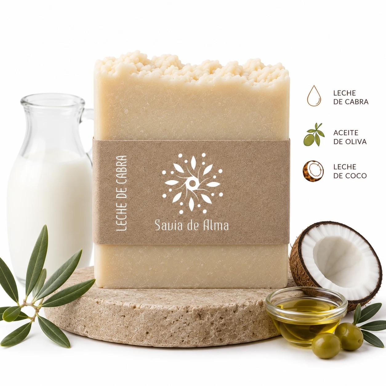 Jabón Artesanal de Leche de Cabra