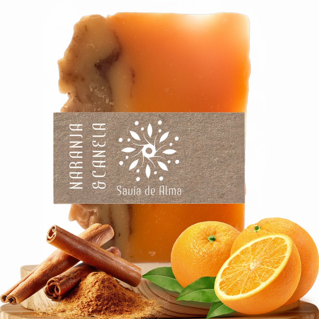 Jabón Artesanal Naranja y Canela