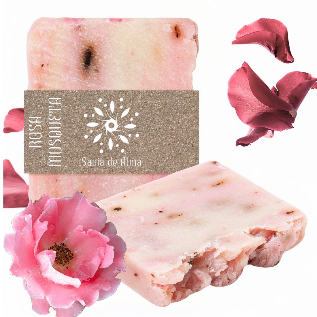 Jabón Artesanal Rosa Mosqueta