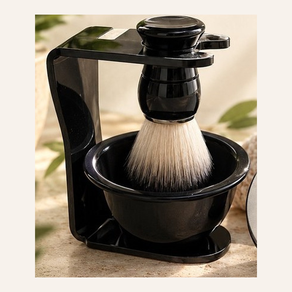 Kit de Afeitado · Soporte, Bol y Brocha