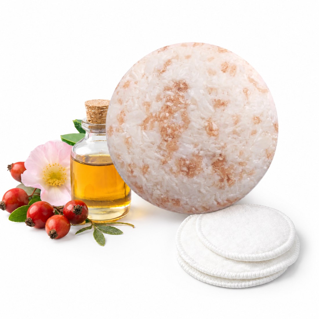 Limpiador Facial Sólido Rosa Mosqueta